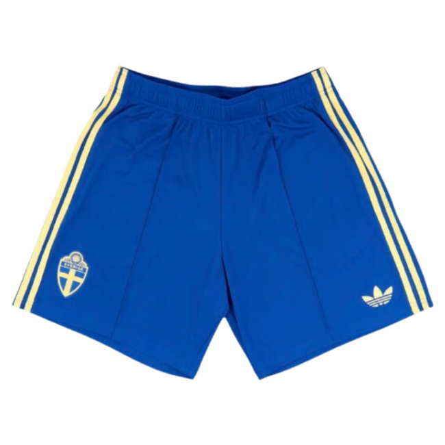 2026-2027 Sweden Away Shorts (Blue)-SoccerKits Hub | Buy Soccer Jerseys Online
